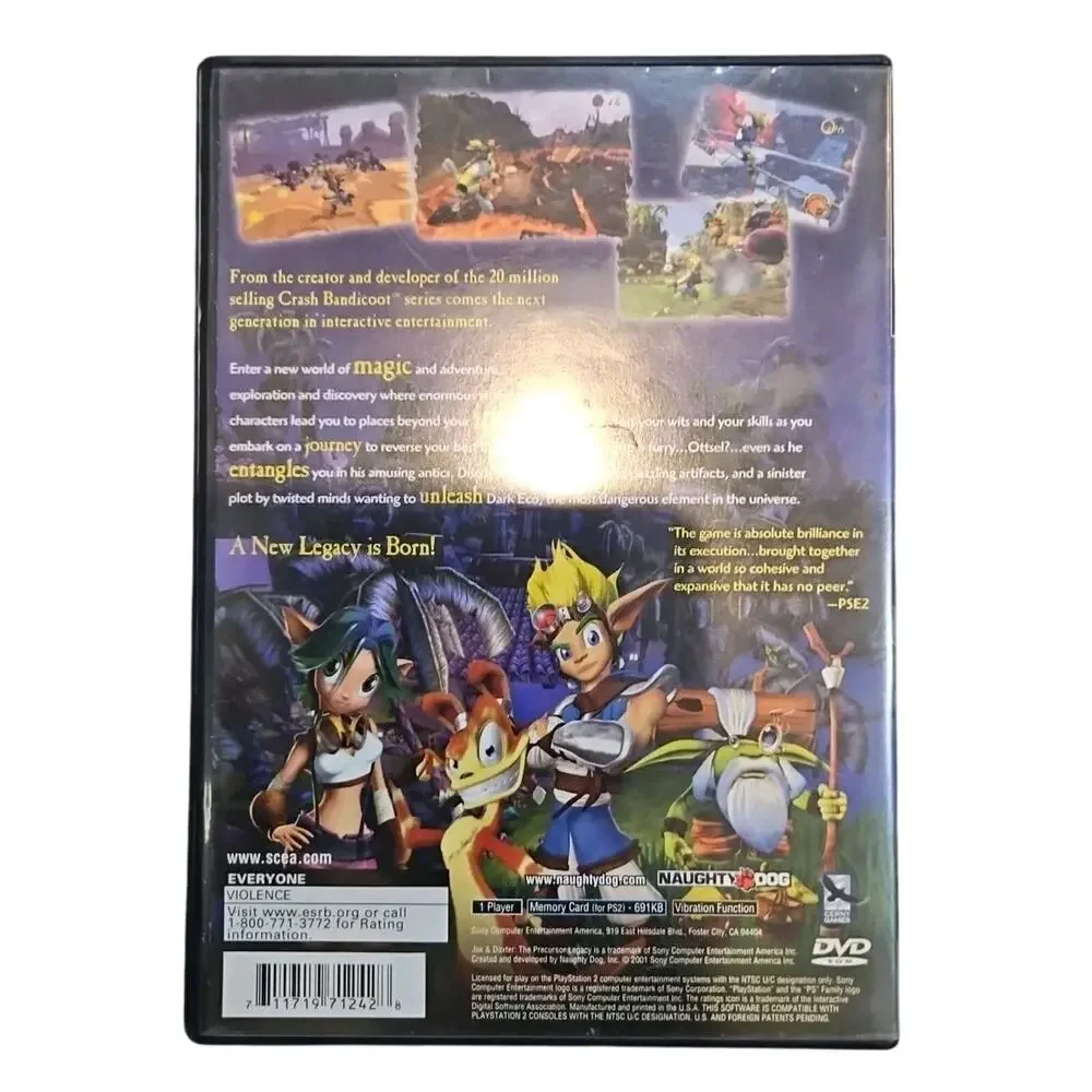 Jax & Daxter: The Precursor Legacy (PS2) Tested. Poster + Original Case